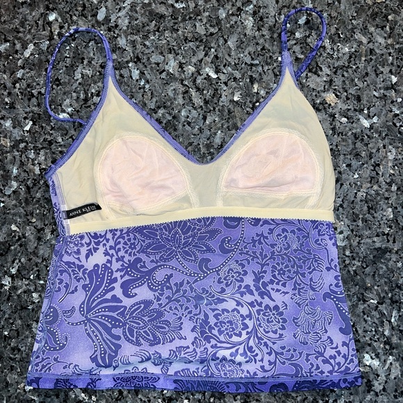 Anne Klein New York Swim Suit Set (Bikini Bottoms and Tankini) - Gorgeous Purple - Picture 8 of 9